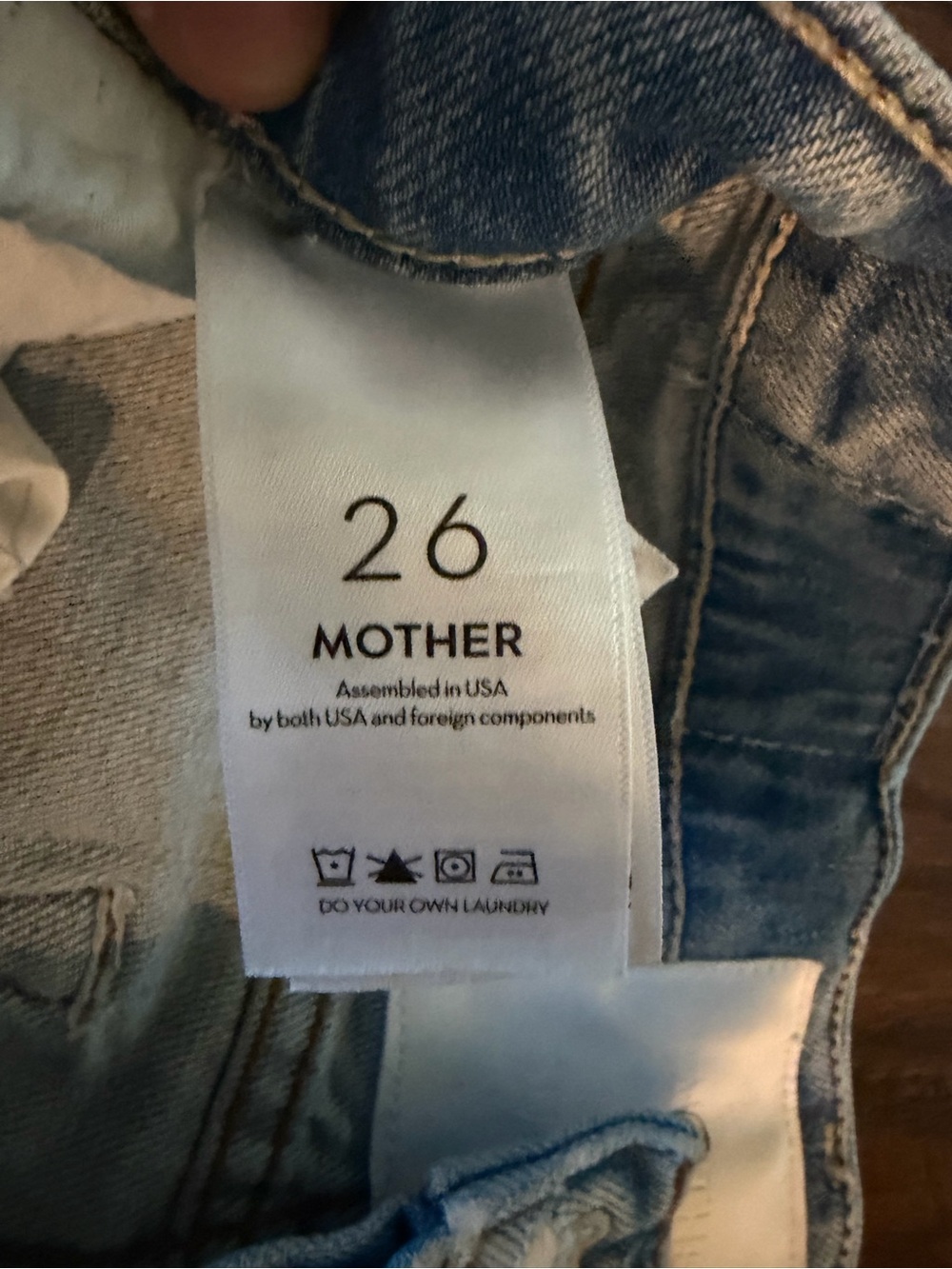 MOTHER Light Wash Distressed Boyfriend Jeans - Picture 4 of 5